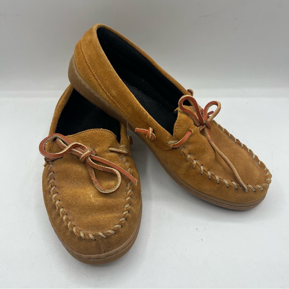 Hush Puppies Tan Suede Slip-On Loafers – Men’s 8M